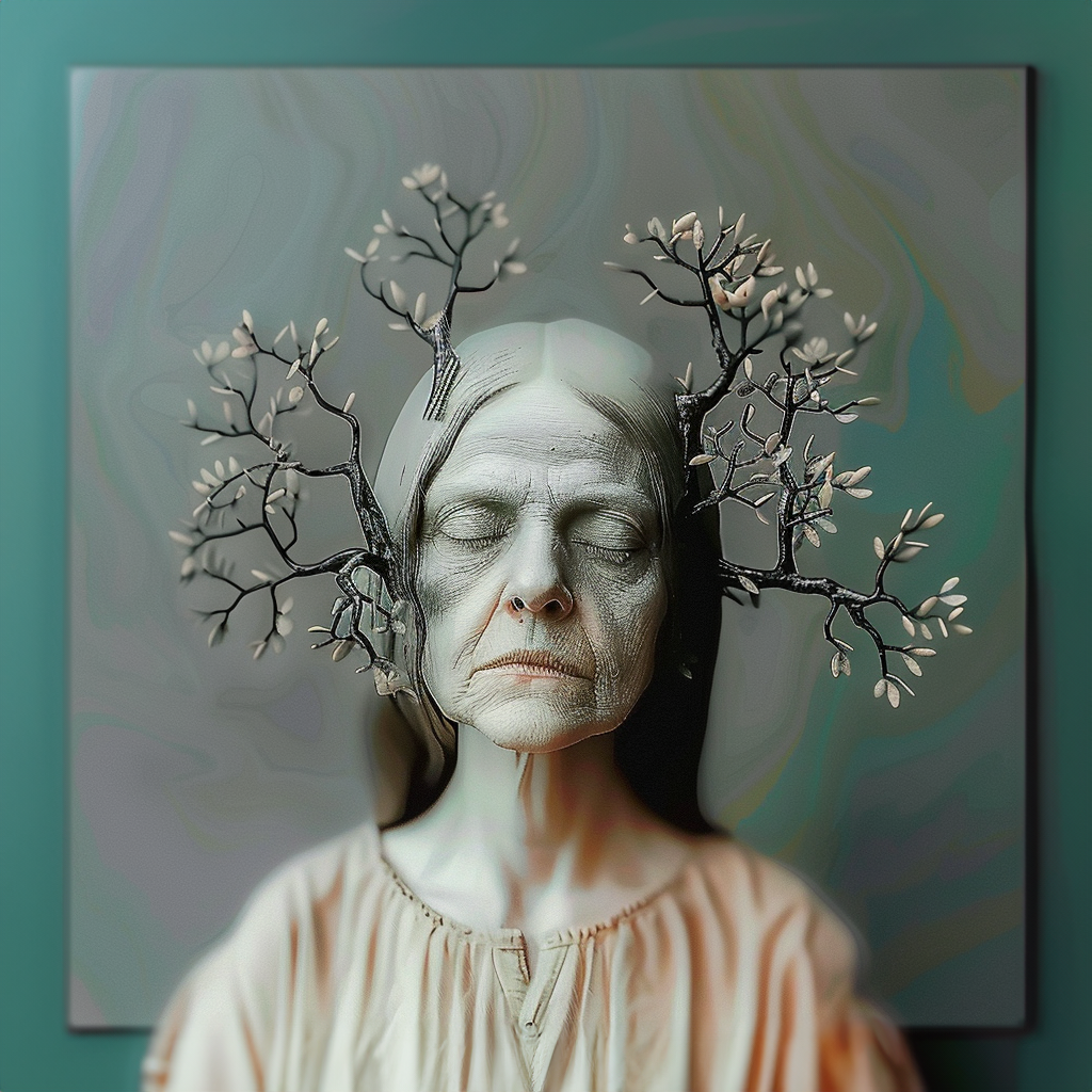 Sculptural portrait eima blank